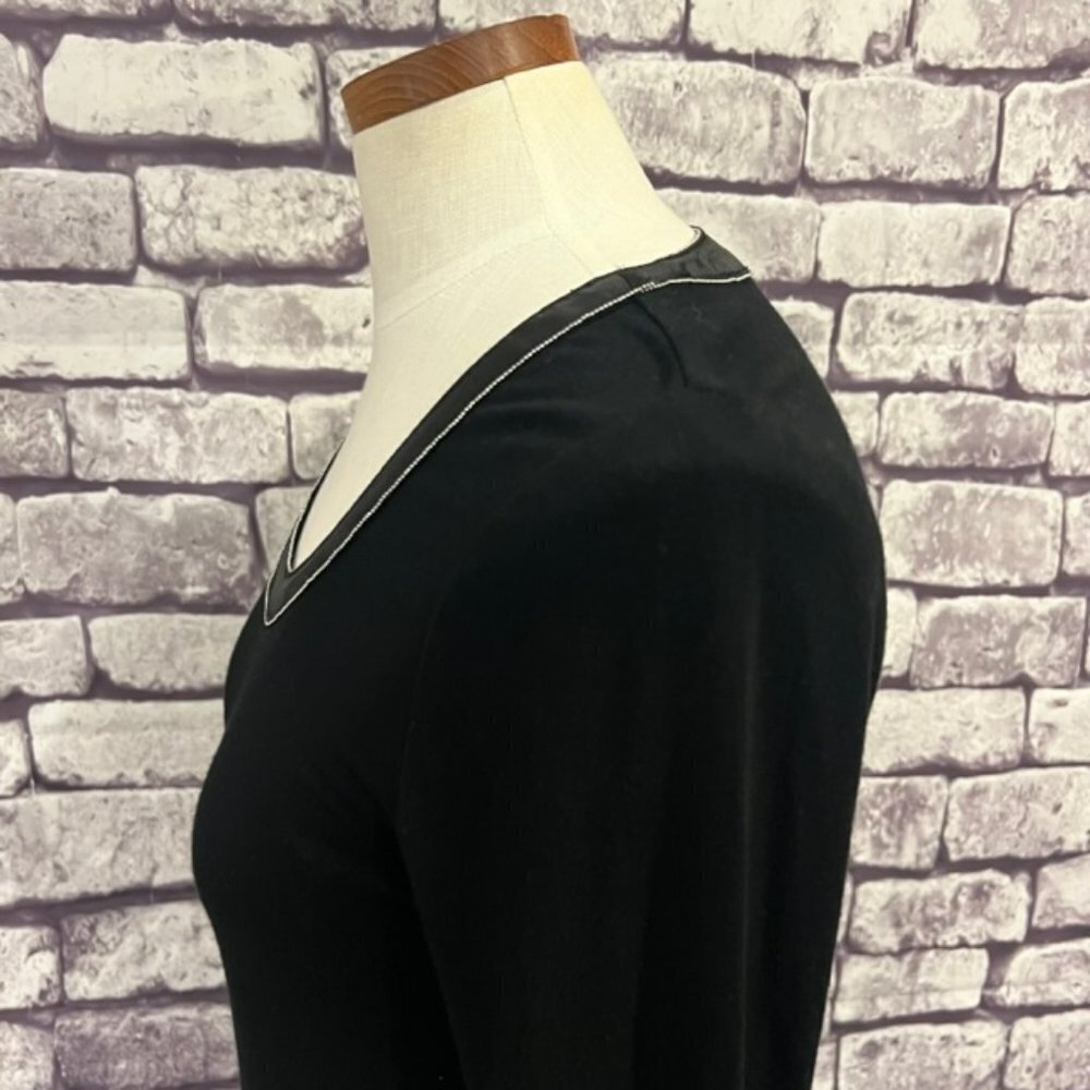 White House Black Market Long Sleeve Top W/ Layered Bottom Size XS - Picture 5 of 10